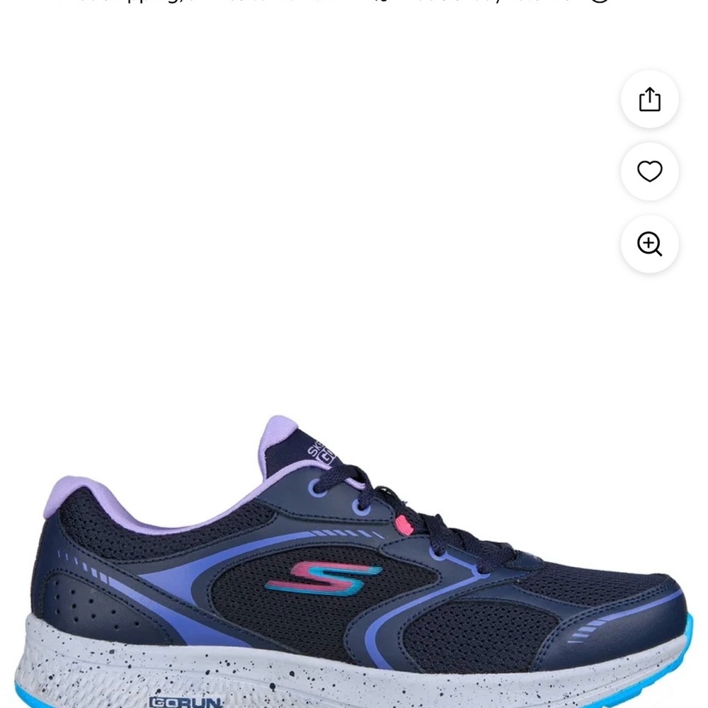 Skechers Women's Navy and Purple Athletic Shoes